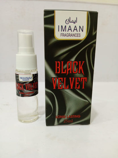 "🌙 Black Velvet – A Signature of Refined Allure (25 ml, Long-Lasting)"