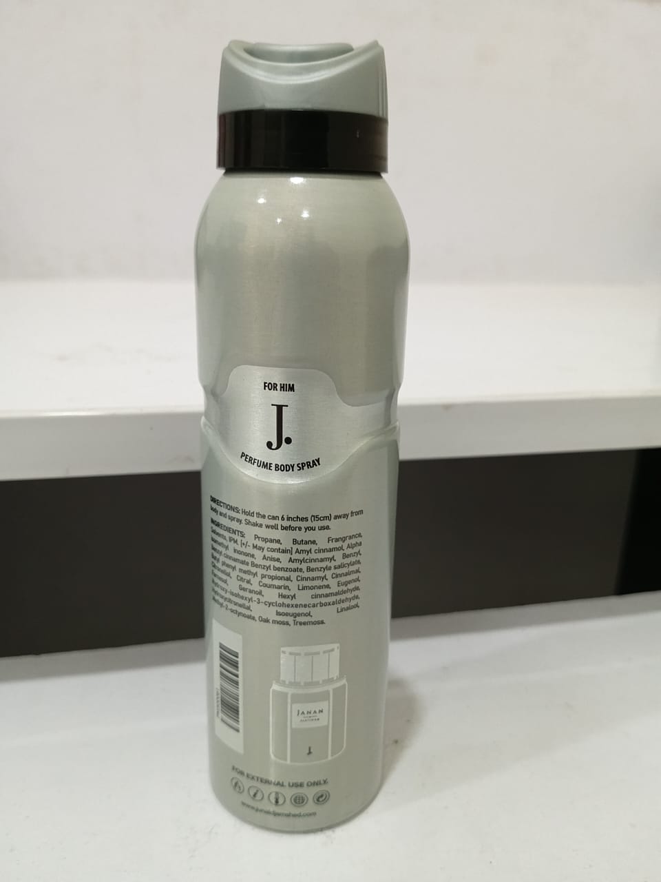 Janan Platinum Perfume Body Spray for Him - Scent of Sophistication and Confidence ✨